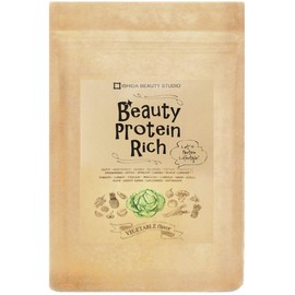 [ビューティ プロテイン リッチ]ソイプロテイン おきかえダイエット シェイク L-カルニチン αリポ酸 青汁【ベジタブル風味】750g(1食25g 97kcal)