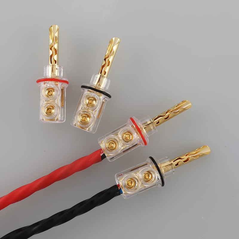 Viborg Audiocrast 4X HiFi Speaker Banana Plug Connectors 4MM BFA