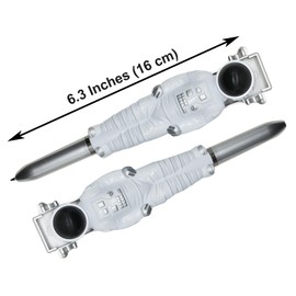 Maydahui 4 PCS Retractable 3D Spaceman Ballpoint Pens Novelty Astronaut Pen Cute Fun Outer Space Pens Black Ink for School Party Favor Office Desk Decor