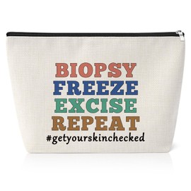 Funny Dermatology Gift Cosmetic Pouch Dermatology Nurse Gift Dermatology Appreciation Birthday Graduation Presents Travel Pouch for Skin Cosmetic Doctor Office Travel Toiletry Bag