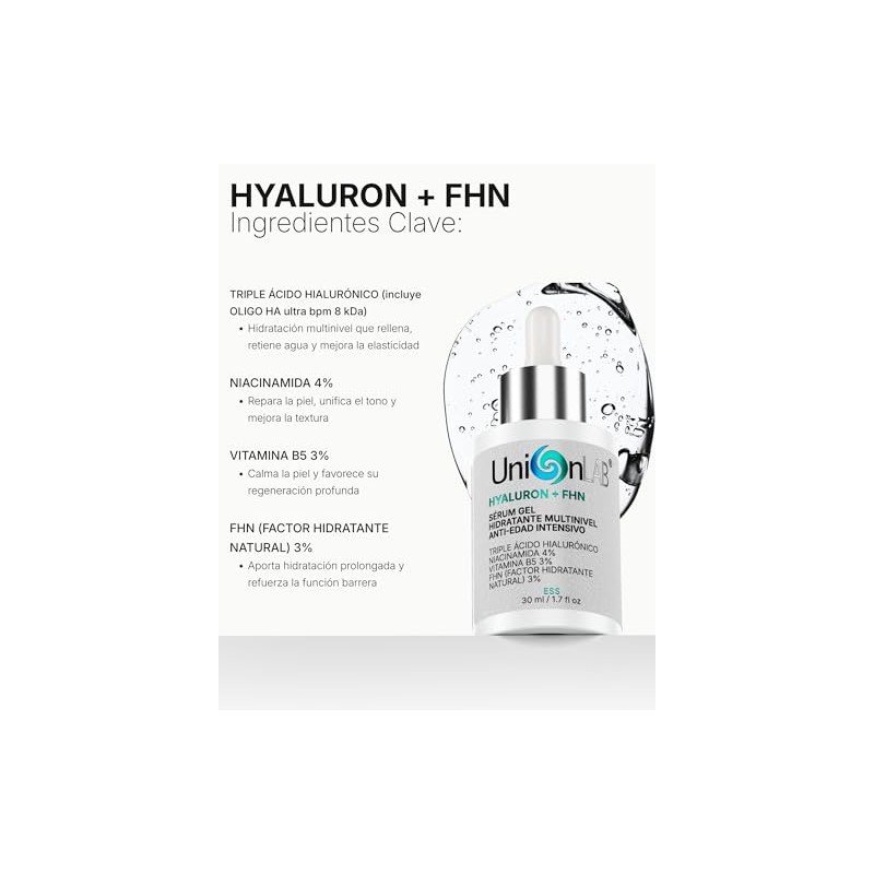Hyaluron Fhn Sérum Gel Hidratante Facial Triple Ácido Hialurónico Más