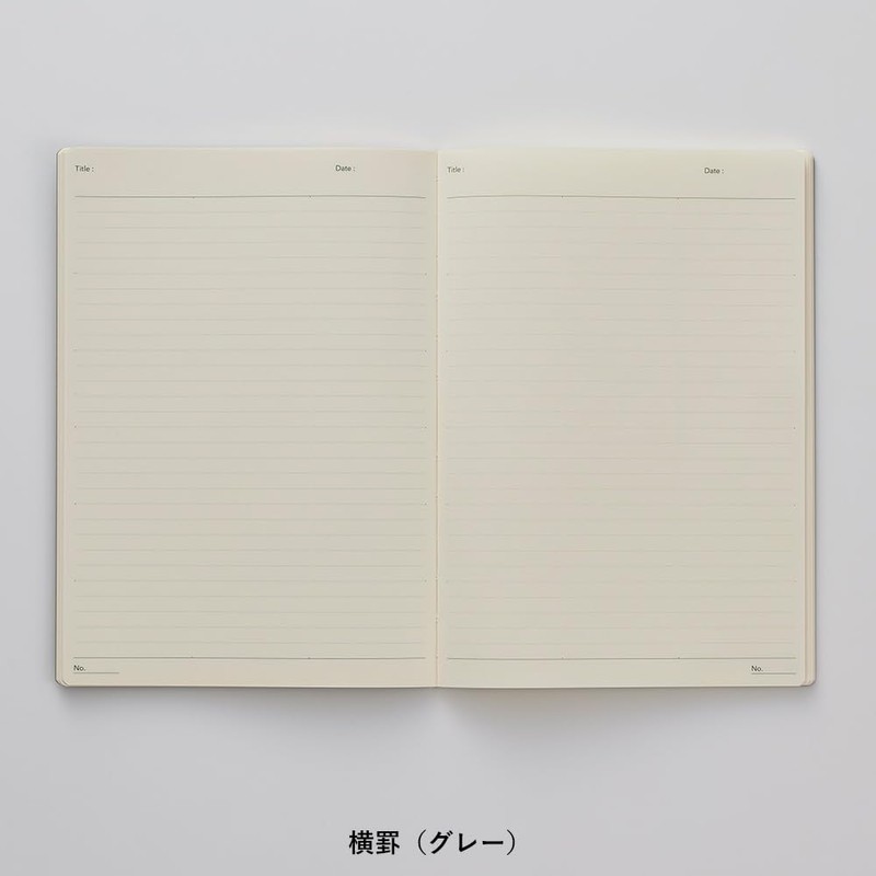 Noritsu NOLTY Note A5 Ruled Cream Paper 192 Pages Gray