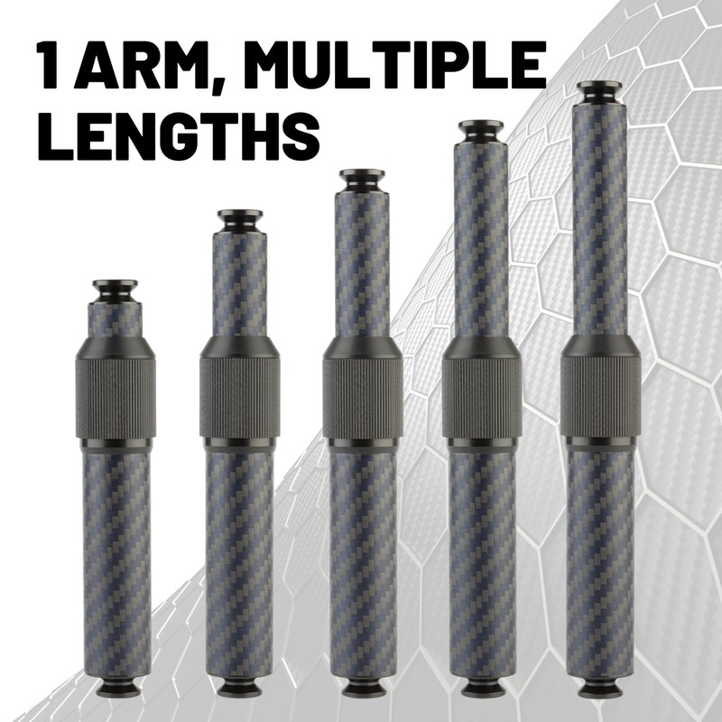Bulletpoint Mounting Solutions Extension Arm 8"-10.5" Carbon Fiber + Kevlar