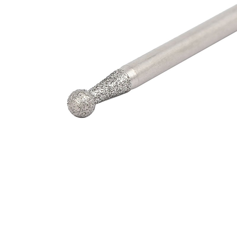Sourcingmap 2.35mm Shank 2.5mm Dia Diamond Head Ball Shaped Grinding