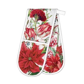 Michel Design Works Christmas Bouquet Cotton Kitchen Double Oven Glove