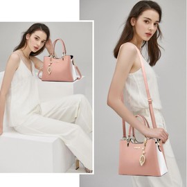 SiMYEER Satchel Purses and Handbags for Women PU Leather Tote Top Handle Shoulder Bags Ladies Crossbody Bags