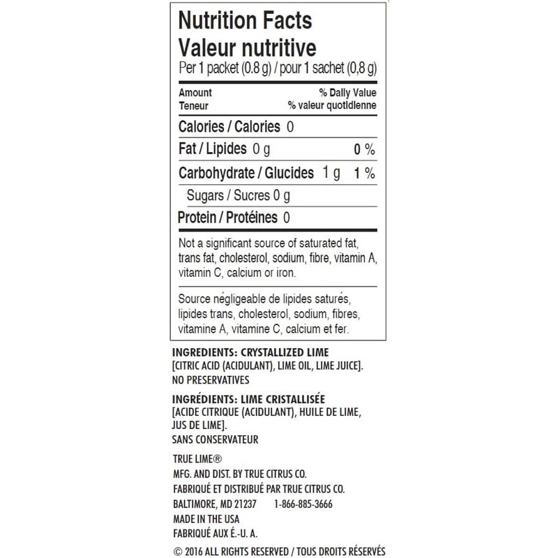 True Lime Water Enhancer (Bilingual Label) - Sugar Free Zero