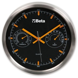 Beta 9594 - Orologio da parete dotato di termometro ed igrometro, diametro 26 cm