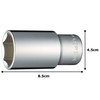 Tone Deep Socket (6 Angle) 4S-32L Drive Angle 0.5 inch