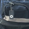 WAKI AHW313 Black Reflective Key Chain, Kikkou Motif, Height 2.2