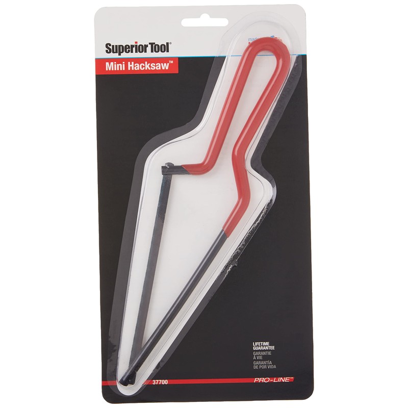 Superior Tool 37700 Mini Hacksaw-Hacksaw with 6 Inch Steel Blade
