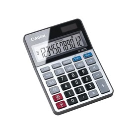 Canon LS122TS Display Desktop Calculator, 12 Digit Display, Grey, LS-122 TS