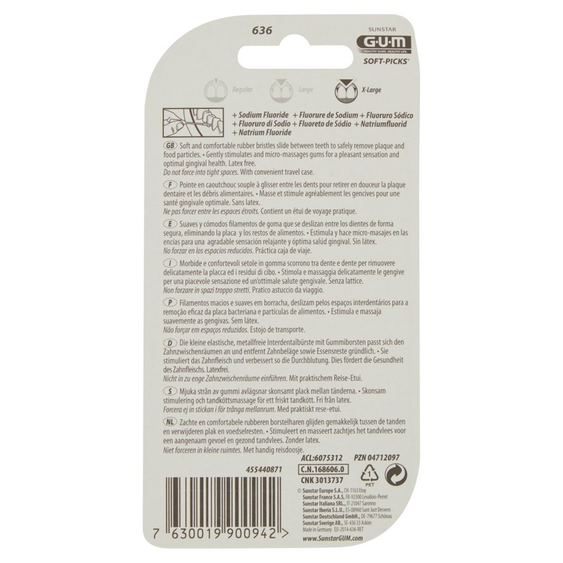 Gum Soft Picks Limpiador X-Large 40U 636