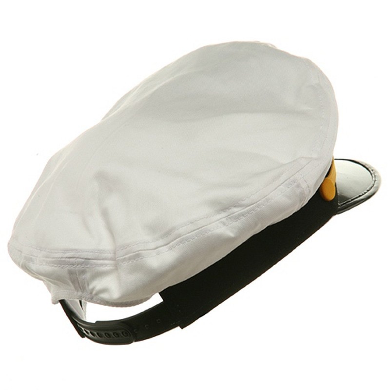 Broner Ajustable Capitán Yacht Cap Talla única Snap Back, Blanco