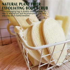 Esponja de baño, 4Pzs Zacate para Cuerpo, Esponja exfoliante corporal, Adecuada para Cubiertos, Utensilios de Cocina, Baños