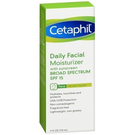 Cetaphil Daily Facial Moisturizer SPF 15 Dry To Normal, Sensitive Skin 4 OZ