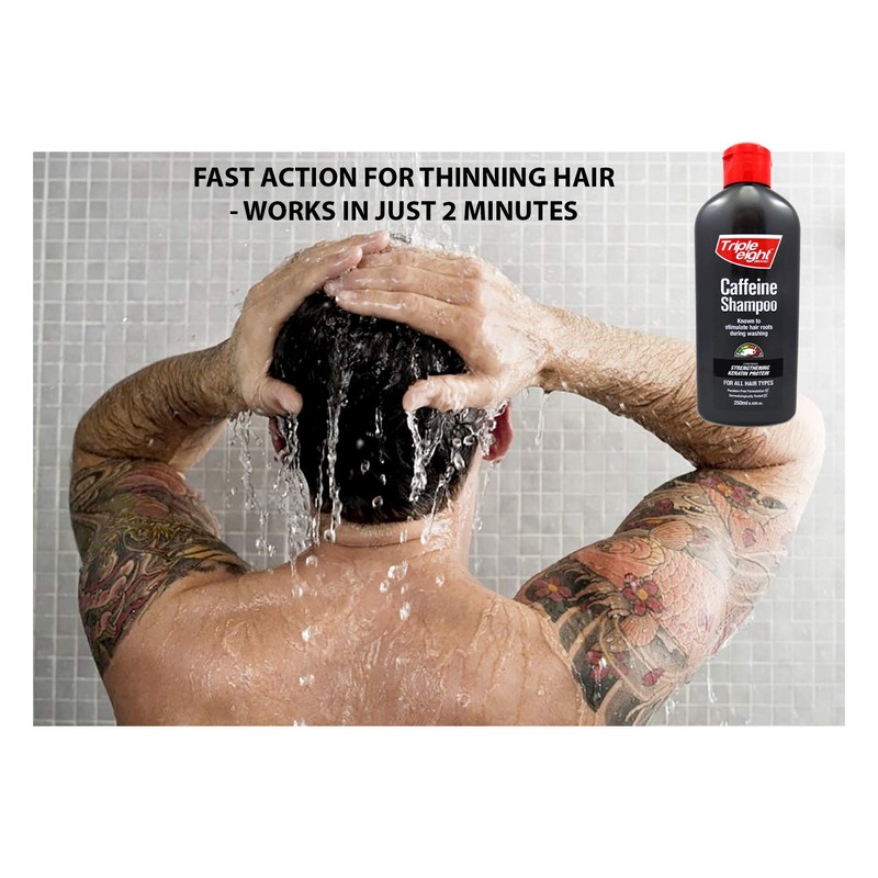Caffeine And Keratin Shampoo to Stimulate Follicles In Fine, Thinning,