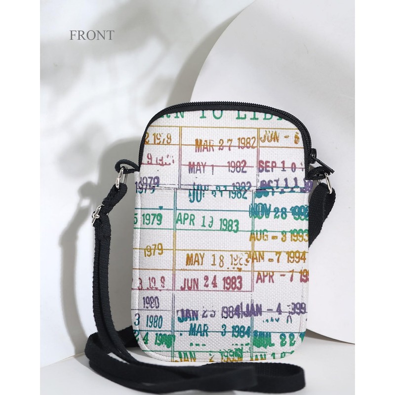 KUIYAI Rainbow Library Crossbody Bag, Return To Library, Library Card