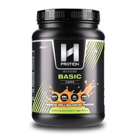 Today's Body 에이치프로틴 베이직 단백질보충제 단호박맛 1000g 제로당 고단백 식물성프로틴 H Protein Basic Protein Supplement Pumpkin Flavor 1000g Zero Sugar High Protein Plant-based Protein