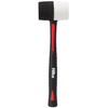 Hilka 62303016 16 oz Double Faced Rubber Mallet, White,black