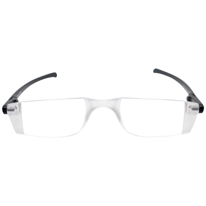 TFReaders Twist Flat Folding Reading Glasses in Matte Black +1.00