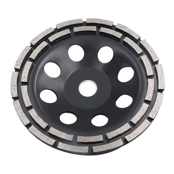 NUZAMAS 4-1/2" Double-Row Diamond-Cup Grinding-Wheel 115mm Discs for for Concrete