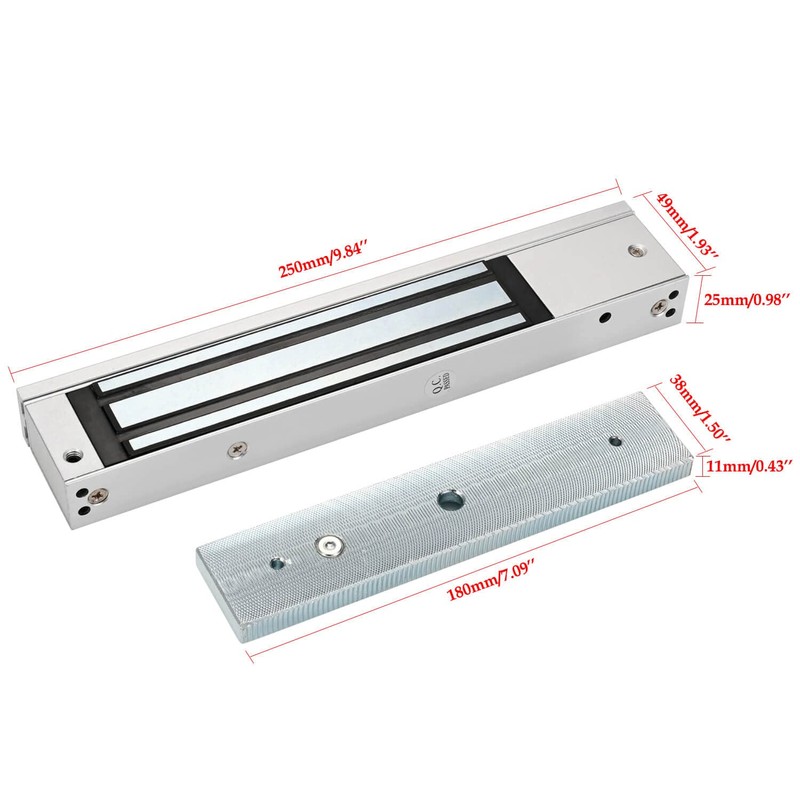 Electromagnetic Lock with Z and L Bracket 280KG 600LBS Holding