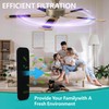 BGCYEGD 5pcs Ceiling Fan Filters,0.12 Inch Thickness Activated Carbon Air