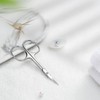 DERDOUT Curved Cuticle Scissors Extra Fine, Stainless Steel Small Manicure