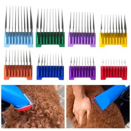 Animal Stainless Steel Attachment Guide Comb by BLUE ELF for 5-in-1 Detachable Blade,for Wahl Bravura Arco Chromado Figura Motion,Pet,Dog,Cat,Horse Clippers