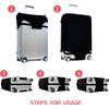 Travel Suitcase Protective Cover, Washable Elastic Trolley Luggage Case Protector