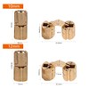 4pcs/Pack Brass Hidden Concealed Hinge Invisible Barrel Hinge for DIY