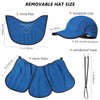 GADIEMKENSD Foldable Fishing Sun Hat with Neck Flap Face Cover