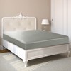 sourcing map Satin Fitted Sheet, Solid Silky 12" Deep Pocket