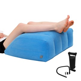 TC LAMROBAM Inflatable Leg Elevation Wedge – Portable Support for Sleeping, Pregnancy, Injury & Surgery Recovery, Improves Circulation and Reduces Swelling
