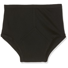 P&S Healthcare Medium Black Mens Traditional Y-Front Incontinence Brief