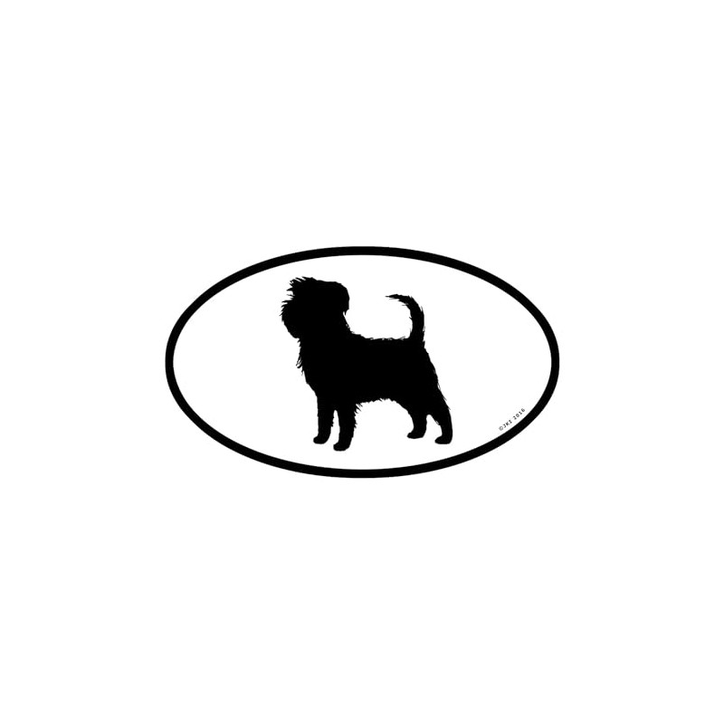 CafePress Euro Affenpinscher Sticker Oval Car Bumper Sticker
