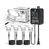 HIBOITEC Low Voltage Deck Lights Recessed Kit with Transformer Dimmable