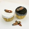 Cigars Cocktail Themed Cupcake Toppers