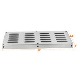 Skyflame Stainless Steel Cubic Venting Panel for Outdoor Masonry Fire Pits/Fireplaces and Kitchen Island 15-Inch by 6-1/2-Inch