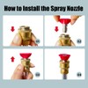 Hydro Jet Hose Nozzle, High Pressure Water Nozzle for 3/4"