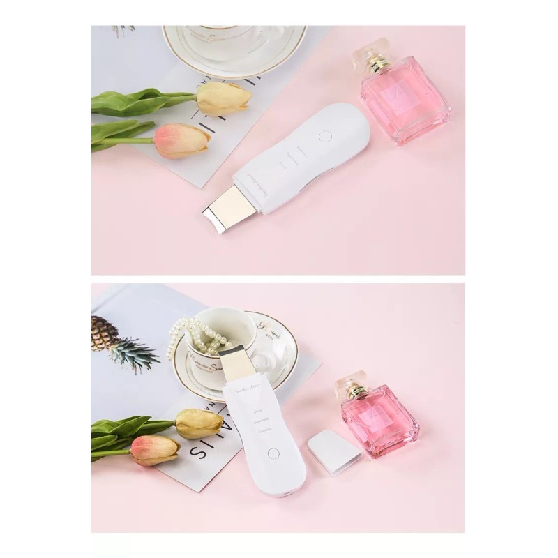 WP Limpiador Facial Ultrasónico Blanco Con 2 Cepillosde Masaje