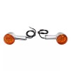 TCMT Rear Turn Signals Light Chrome Bracket Fit For Harley