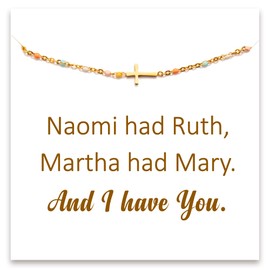 STORYJEWELLERY Cross Bracelet for Women, Christian Bracelets for Women, Confirmation Gifts, Religious Gifts for Women, Baptism Blessing Faith Gifts, Religious Christian Jewelry for Women(SP6)