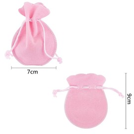 Drawstring Bag, Velour Style, 12 Pieces, 6 Colors, Jewelry Pouch, Storage for Accessories, Multi-functional, Gift Bag, Storage Bag for Small Items, Wrapping, Gift