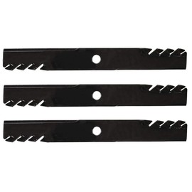 Set of 3 New Toothed Mulch Mower Blade Fits Exmark, Replacement Fits Exmark, Universal 103-6398 103-6398-S 103-6403 103-6383 103-6393, 596-749, Lazer Z Models Interchangeable with 103-6383, 103-6383