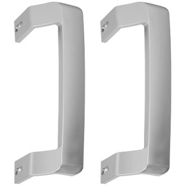 SPARES2GO 2 x Universal Fridge Freezer Door Handles Silver