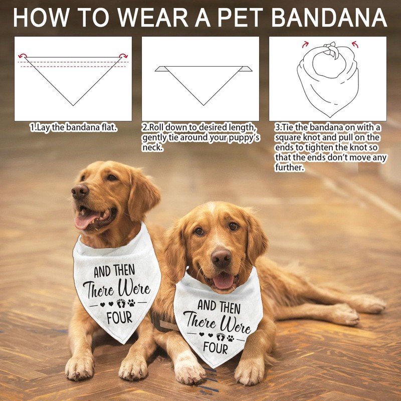 arricraft 1 Pc Dog Bandana, and Then There were Four