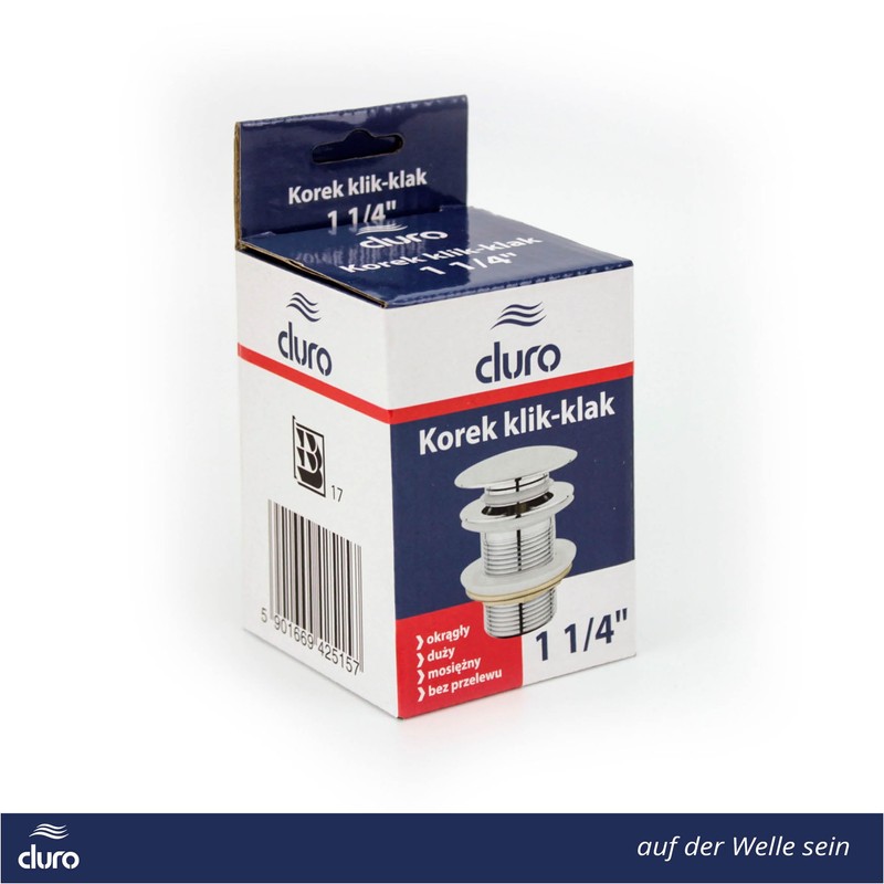 DURO CLICK-CLACK Sink Plug - Universal Pop Up Drain Plug