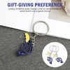 Fllyvly Set of 2 French Horn Keyrings Inspired by How
